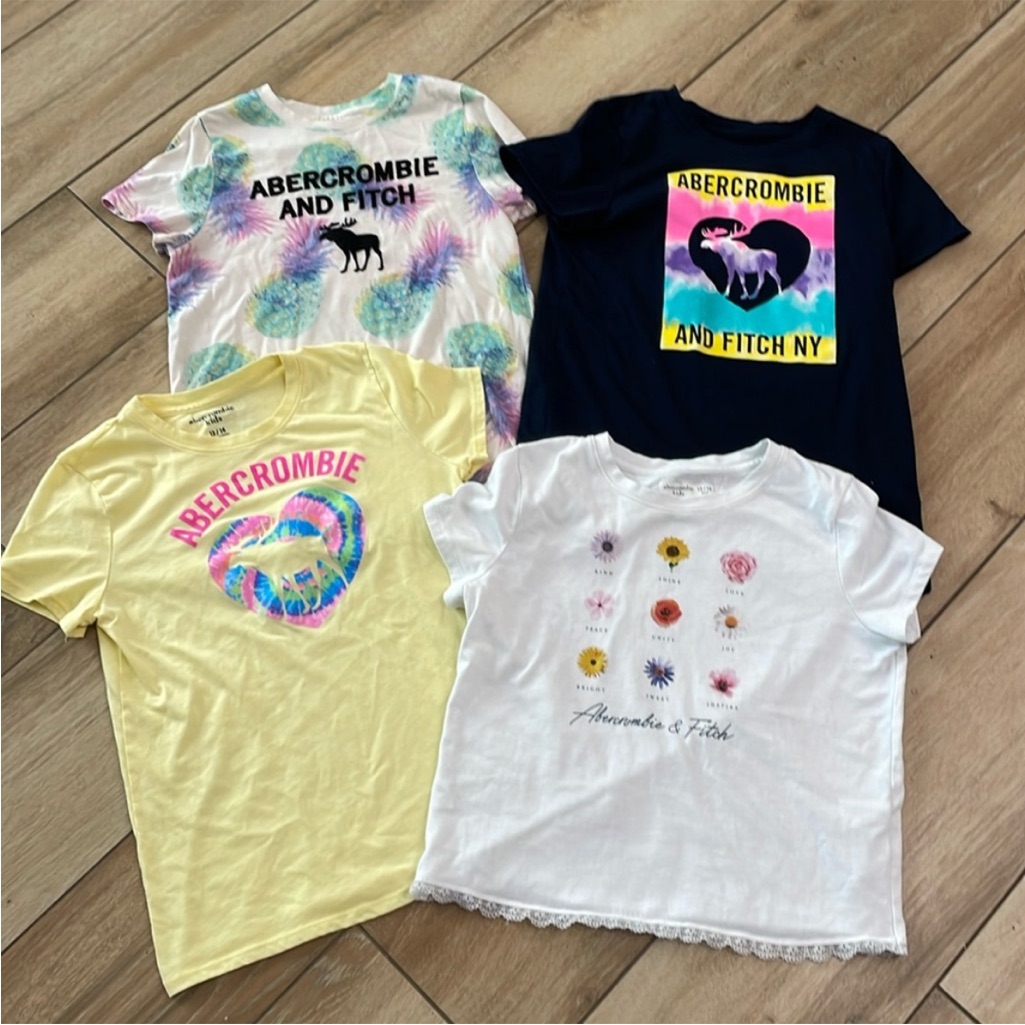 4 A&F Kids Shirts Size 13/14